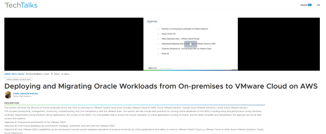 2021-11-02 Deploy Migrate Oracle VMC