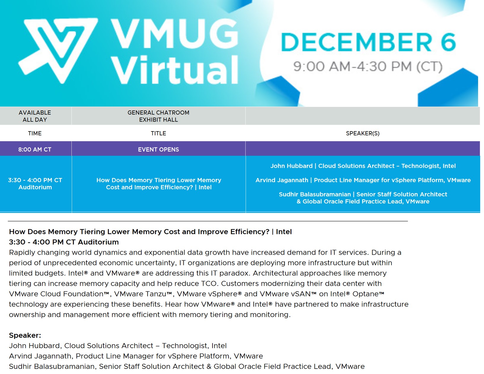 2022-12-06 VMUG Intel VMware