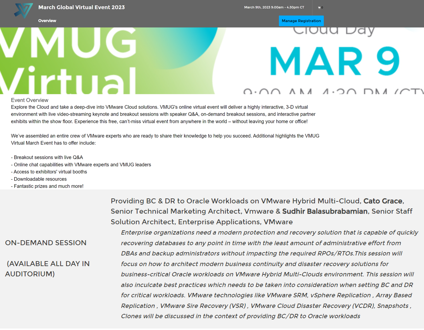 2023-03-09 VMUG Virtual Event