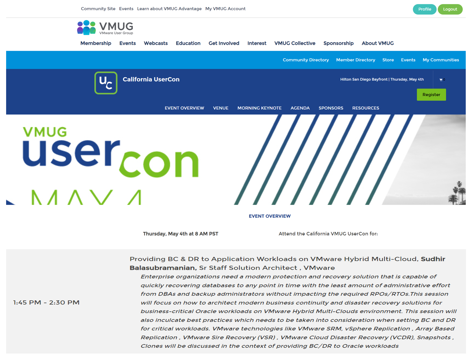 2023-05-04 VMUG Usercon San Diego